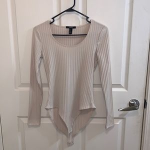 TAN LONG SLEEVE BODYSUIT